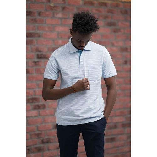 Advante Rahat Kesim Örme Dokumalı Cepli Polo Yaka T-shirt
