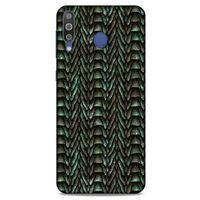 Samsung Galaxy M30 Kılıf Dragons (9) Kılıf Ejderha Cilt Açık Yeşil