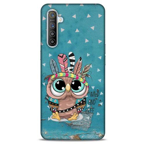 Animax Mavi Kızılderili Baykuş Oppo Realme XT Kılıf Desenli Silikon