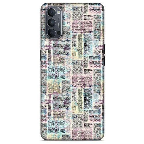 Oppo Reno 4 Kılıf Pastel Renkler (7) Telefon Kılıfı Pembe Mavi