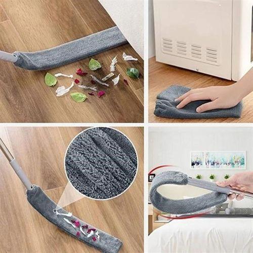 Angel Of Life® Teleskopik 3'lü Mop Toz Alma Püskülü Çok Fonksiyonlu Temizlik Seti