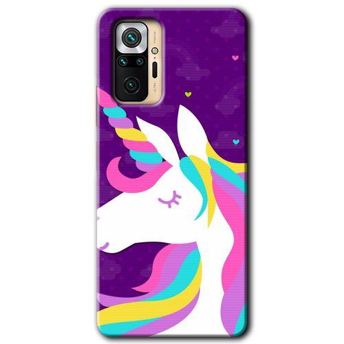MRCİLETİSİM Xiaomi Redmi Note 10 Pro Kılıf Kapak - Unicorn Sleep +Hayalet Ekran Yandan Gözükmez