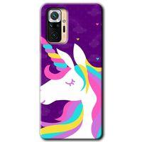 MRCİLETİSİM Xiaomi Redmi Note 10 Pro Kılıf Kapak - Unicorn Sleep +Hayalet Ekran Yandan Gözükmez