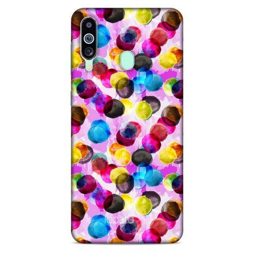 Samsung Galaxy M40 Kılıf Pastel Renkler (42) Rugged Armor Kılıf Mor Pembe