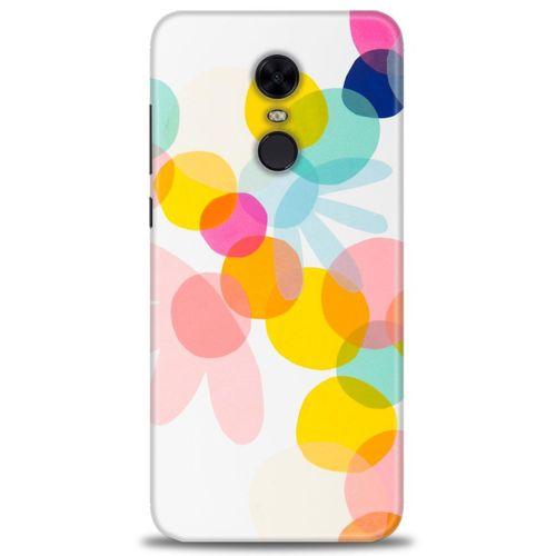 Xiaomi Redmi 5 Plus Kılıf HD Baskılı Kılıf - Color Flowers + Tam Ekran Koruyucu