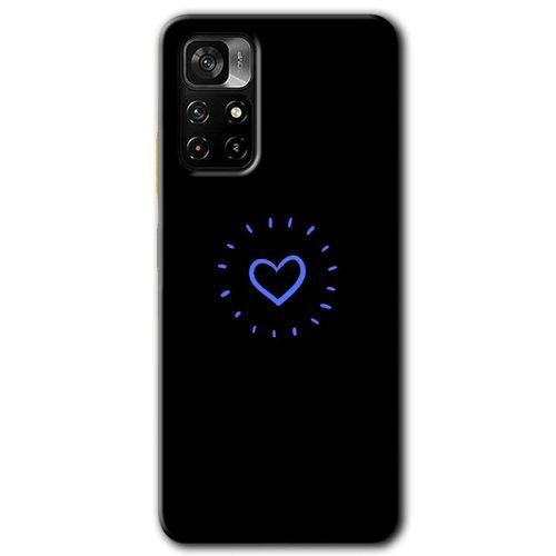 Xiaomi Redmi Note 11T Kılıf HD Desen Baskılı Arka Kapak - Heart Strokes