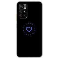 Xiaomi Redmi Note 11T Kılıf HD Desen Baskılı Arka Kapak - Heart Strokes