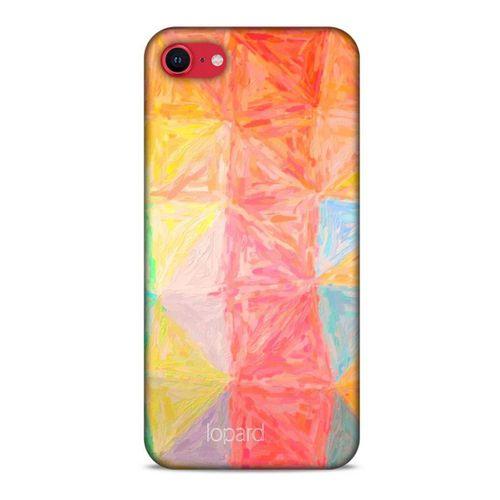 Apple iPhone SE 2020 Kılıf Pastel Renkler (26) Tpu Silikon Kılıf Sarı Kırmızı