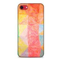 Apple iPhone SE 2020 Kılıf Pastel Renkler (26) Tpu Silikon Kılıf Sarı Kırmızı