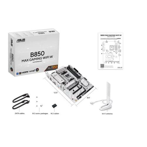 ASUS B850 MAX GAMING WIFI 7 AMD AM5 DDR5 ANAKART BEYAZ