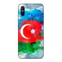 Xiaomi Redmi 9A Uyumlu Kılıf Azarbaijan (15) Antişok Kılıf Bayrak İllustre