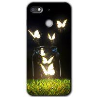 General Mobile GM 8 Go Kılıf HD Desen Baskılı Arka Kapak - Işıklı Kelebekler