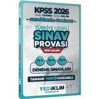 2026 KPSS Ortaöğretim Ön Lisans GY GK Türkiye Geneli Sınav Provası Tıpkı Basım 11-12-13 Deneme Yediiklim