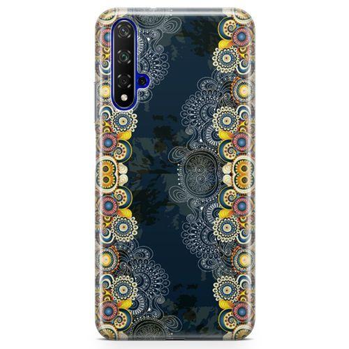 Huawei Nova 5t Kılıf Ayçiçkli Motifler Arka Kapak Koruma Desenli Full Koruyucu