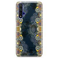Huawei Nova 5t Kılıf Ayçiçkli Motifler Arka Kapak Koruma Desenli Full Koruyucu