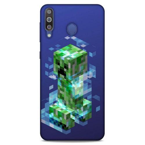 Lopard Samsung Galaxy M30 Uyumlu Kılıf PiXel (37) Silicone Cover Creeper MC