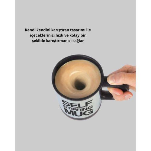 Otomatik Karıştıran Akıllı Kupa – Paslanmaz Çelik, Isı Korumalı