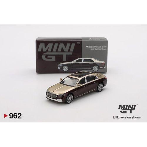 Mini GT Mercedes-Maybach S 680 Gold / Dark Red Metallic 962