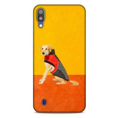 Samsung Galaxy M10 Kılıf Köpek Kıyafetleri (46) Core Armor Kılıf Golden Retriever Mont
