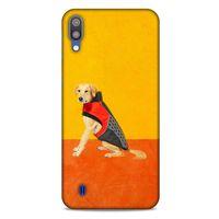 Samsung Galaxy M10 Kılıf Köpek Kıyafetleri (46) Core Armor Kılıf Golden Retriever Mont