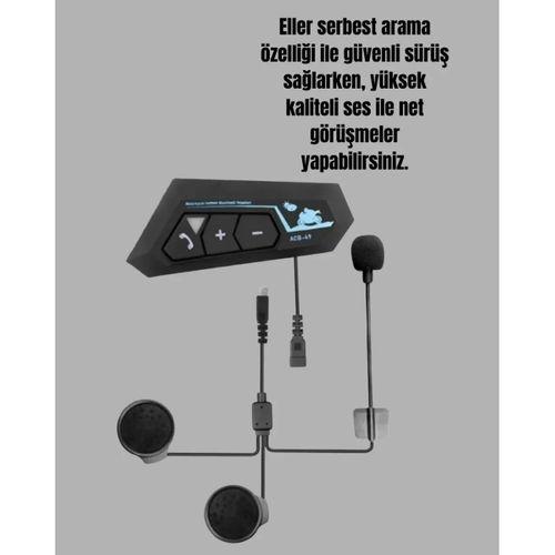 Bluetooth 5.0 Motosiklet Kask Kulaklık Eller Serbest Ve Müzik Özellikli