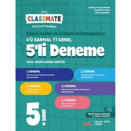5. Sınıf Classmate Süreç İzleme ve Gelişim Değerlendirme 5 li Deneme Okyanus Yayınları