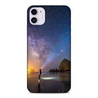 Lopard Apple Iphone 11 Uyumlu Kılıf Gece'S (21) Koruyucu Kapak Sarı Mavi