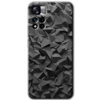MRCİLETİSİM Xiaomi Redmi Note 11 Pro Plus 5G Kılıf HD Desen Baskılı Arka Kapak+Temperli Cam - Dark Broke