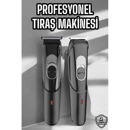 Saç Sakal Vücut Şarjlı Kablosuz Tıraş Makinesi Profesyonel Paslanmaz Çelik