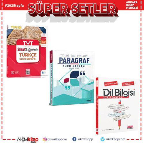 Sınav Yayınları TYT Türkçe Aromat Paragraf ve AKM Dil Bilgisi Soru Bankası Seti 3 Kitap