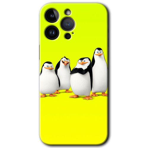 Potkal Hediye Fabrikası iPhone 14 Pro Max Kılıf HD Desen Baskılı Arka Kapak - Penguenler