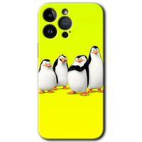 Potkal Hediye Fabrikası iPhone 14 Pro Max Kılıf HD Desen Baskılı Arka Kapak - Penguenler