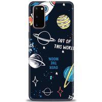 Samsung Galaxy S20 Kılıf HD Baskılı Kılıf - Space Fun + Tam Ekran Koruyucu