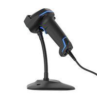 TIWOX VS-50 2D KAREKOD DPM KABLOLU USB BARKOD OKUYUCU + STAND