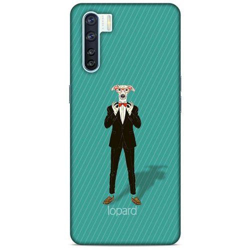 Oppo A91 Kılıf FunnyMaX (12) Koruyucu Silikon Turkuaz Köpek