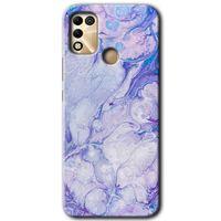 İnfinix Hot 11 Play Kılıf HD Desen Baskılı Arka Kapak - Spots Lilac