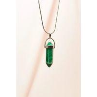 Yeşim Doğal Taşı Zincirli El Yapımı Tasarımlı Kolye Uç: 3,5 cm Zincir: 20 cm Kutulu