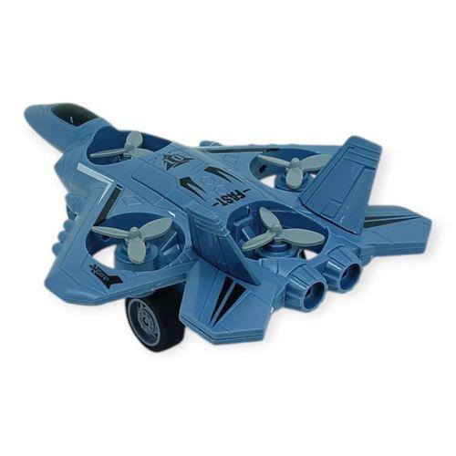Sürtmeli Döner 4 Pervaneli Uçak - Mavi