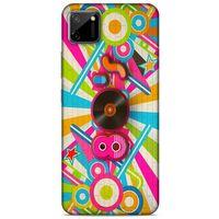 Retro (46) Desen Core Armor Kılıf Renkli Oppo Realme C11 Kılıf