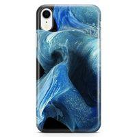 Apple iPhone XR Kılıf Mavi Kumlar Arka Kapak Koruma Desenli Full Koruyucu