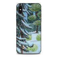 Apple iPhone XS Kılıf Snowix (43) Thin Fit Kılıf Beyaz Yeşil