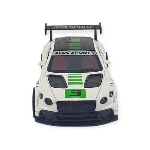 Çek Bırak Araba Metal - 3672C - Beyaz -Yeşil