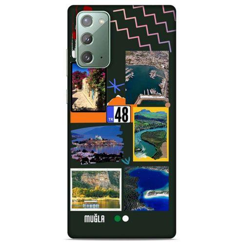 Lopard Samsung Galaxy Note 20 Uyumlu Kılıf Şehirli ※ (48) Muğla Bumper Kılıf