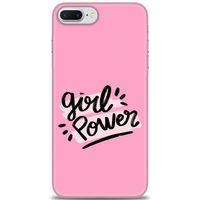 iPhone 7 Plus Kılıf HD Baskılı Kılıf - Girll Power + Tam Ekran Koruyucu