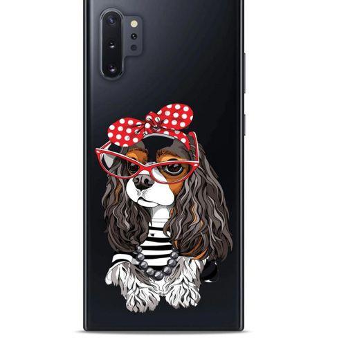 Zoologix (12) Samsung Galaxy Note 10 Plus Şeffaf Kılıf Silikon Desenli