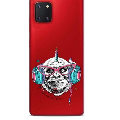 Zoologix (15) Samsung Galaxy Note 10 Lite Şeffaf Kılıf Silikon Desenli