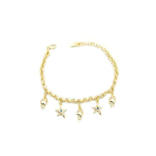 Deniz Kabuğu Charm Bileklik - Altın