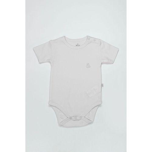 Bistyle Bistyle Organik Natural Basic Style Yarım Kol Body BS17103 Beyaz