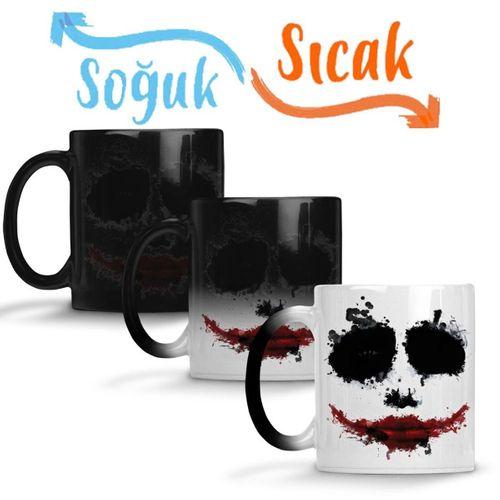 Joker Dark Knight Sihirli Kupa Bardak Porselen