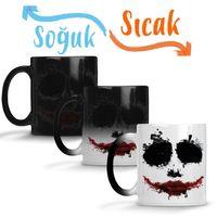 Joker Dark Knight Sihirli Kupa Bardak Porselen